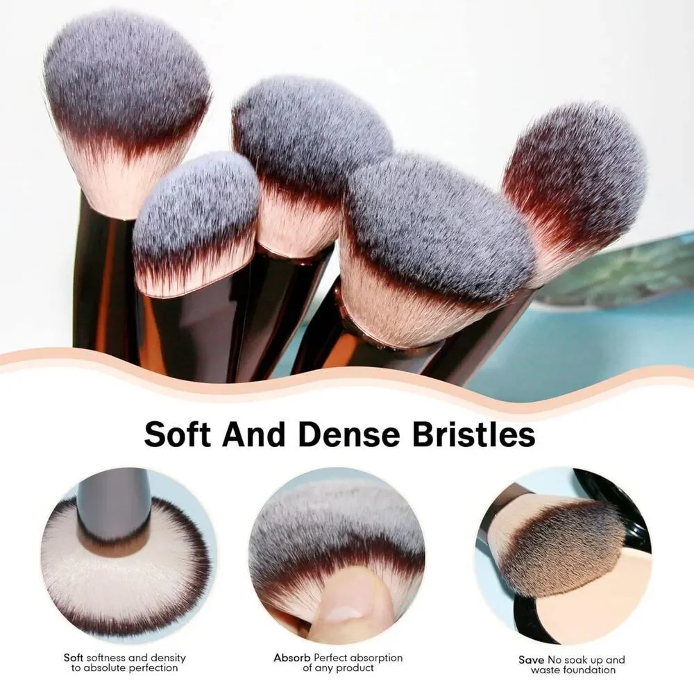 Daubigny 16Pieces Gold Complete Premium Synthetic Professional Makeup Brushes